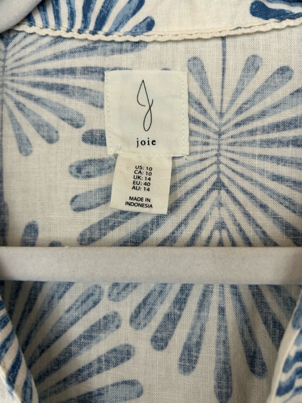Joie Pool to Grocery Store Cover Up. Linen Rayon Blend Size 10. - Picture 4 of 5